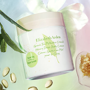 New Green Tea Pistachio Crunch Body Cream  stylized