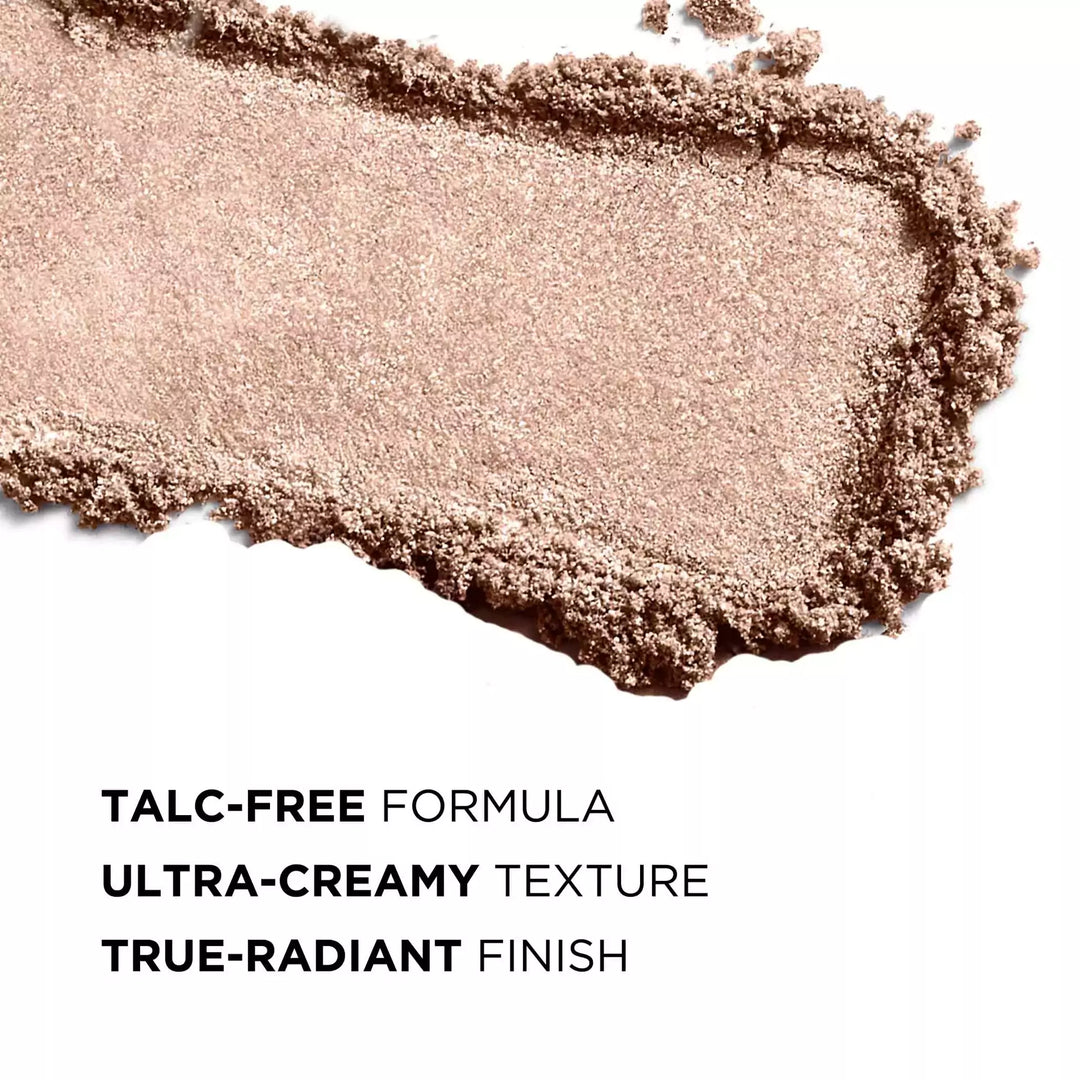 Texture shot. Highlighter has a talc-free formula, ultra-creamy texture and true-radiant finish