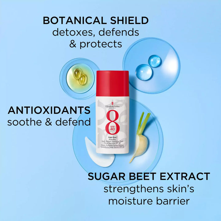 Ingredients includes botanical shield that detoxes, defends and protects, Antioxidants soothes and defends and Sugar Beet Extract strengthens skin's moisture barrier.