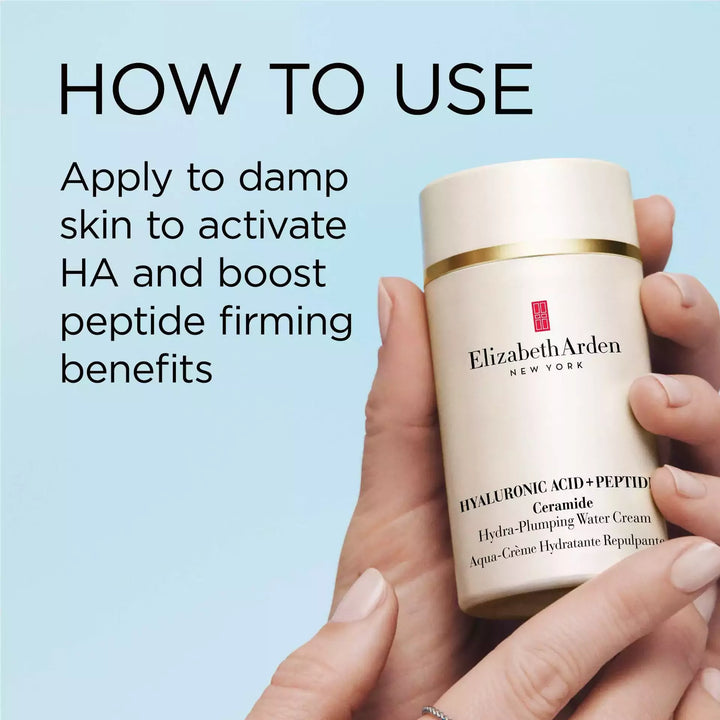 How to Use- Apply to damp skin to activate hyaluronic acid and boost peptide firming benefits