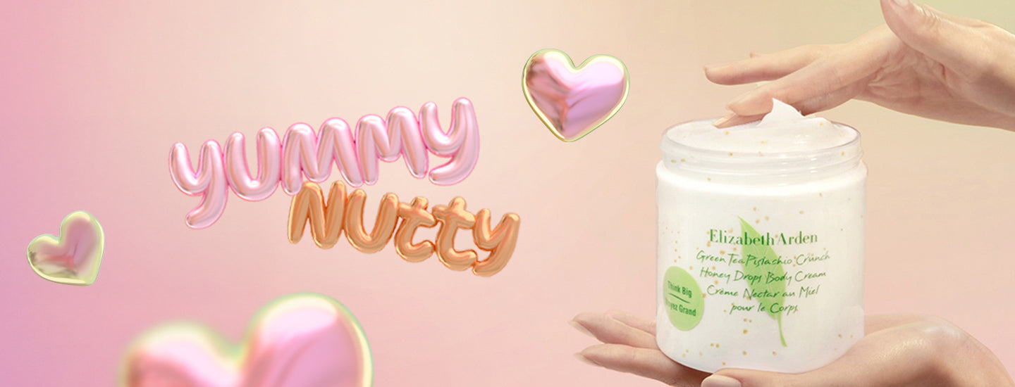 New Green Tea Pistachio Crunch Body Cream Yummy Nutty banner