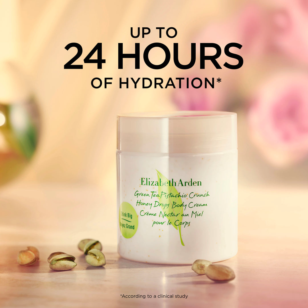 Green Tea Pistachio Honey Drops Body Cream- Up to 24 Hours of Hydration *According to a clinical study