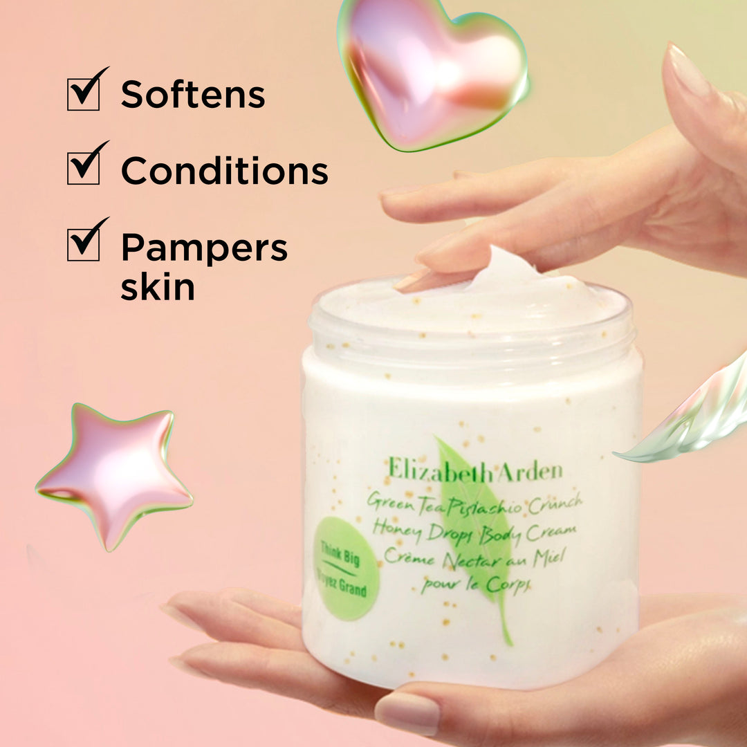 Green Tea Body Cream softens conditions and pampers skin
