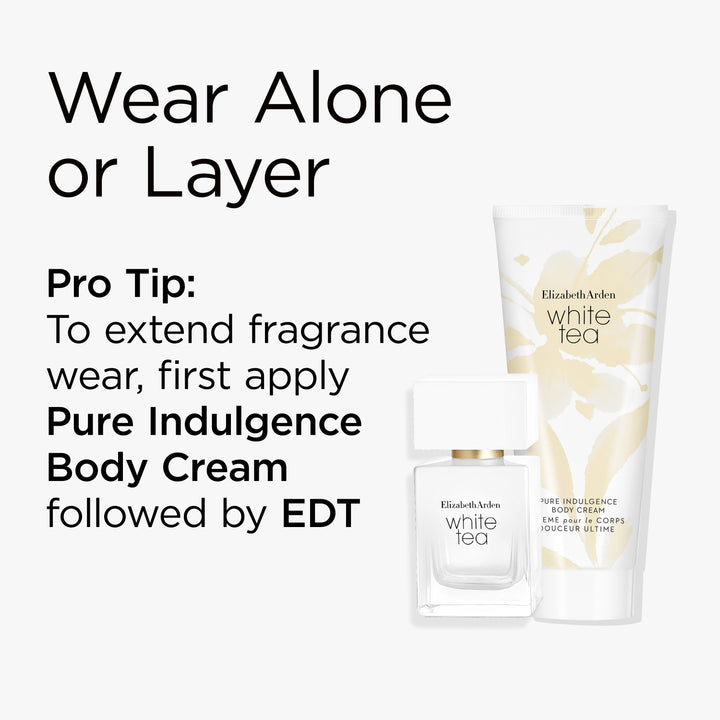 Wear alone or layer. Pro Tip: to extend fragrance wear, first apply Pure Indulgence Body Cream followed by EDT.