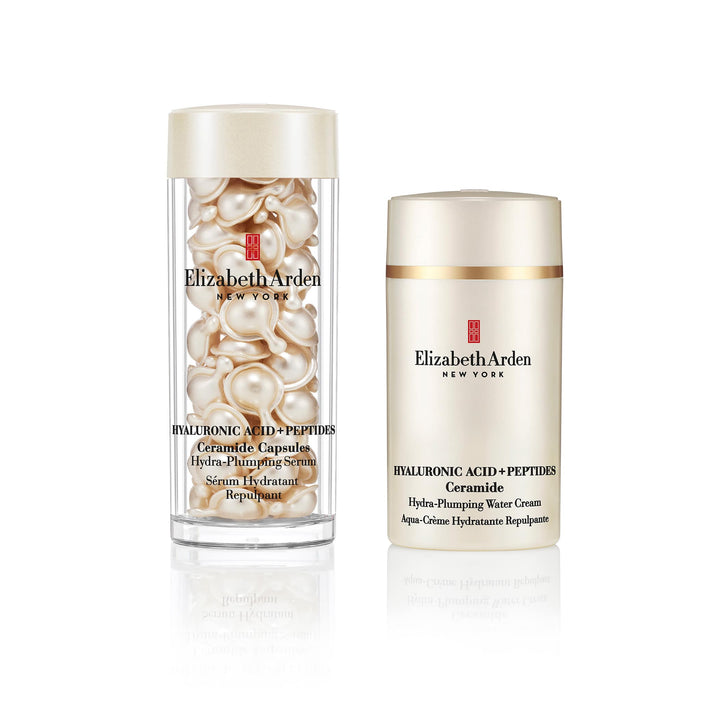 Hyaluronic Acid + Peptides Ceramide Capsules 60-Piece and Water Cream 1.7oz