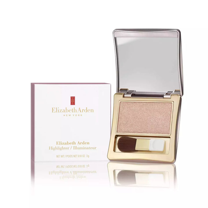 Powder Highlighter in shade Rose Quartz with carton and mirror