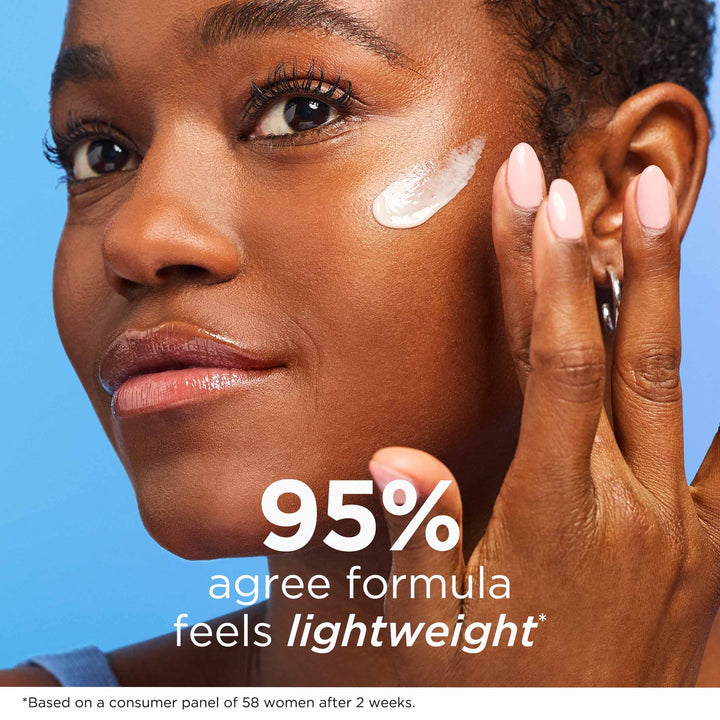95% agree formula feels lightweight* *Based on a consumer panel of 58 women after 2 weeks