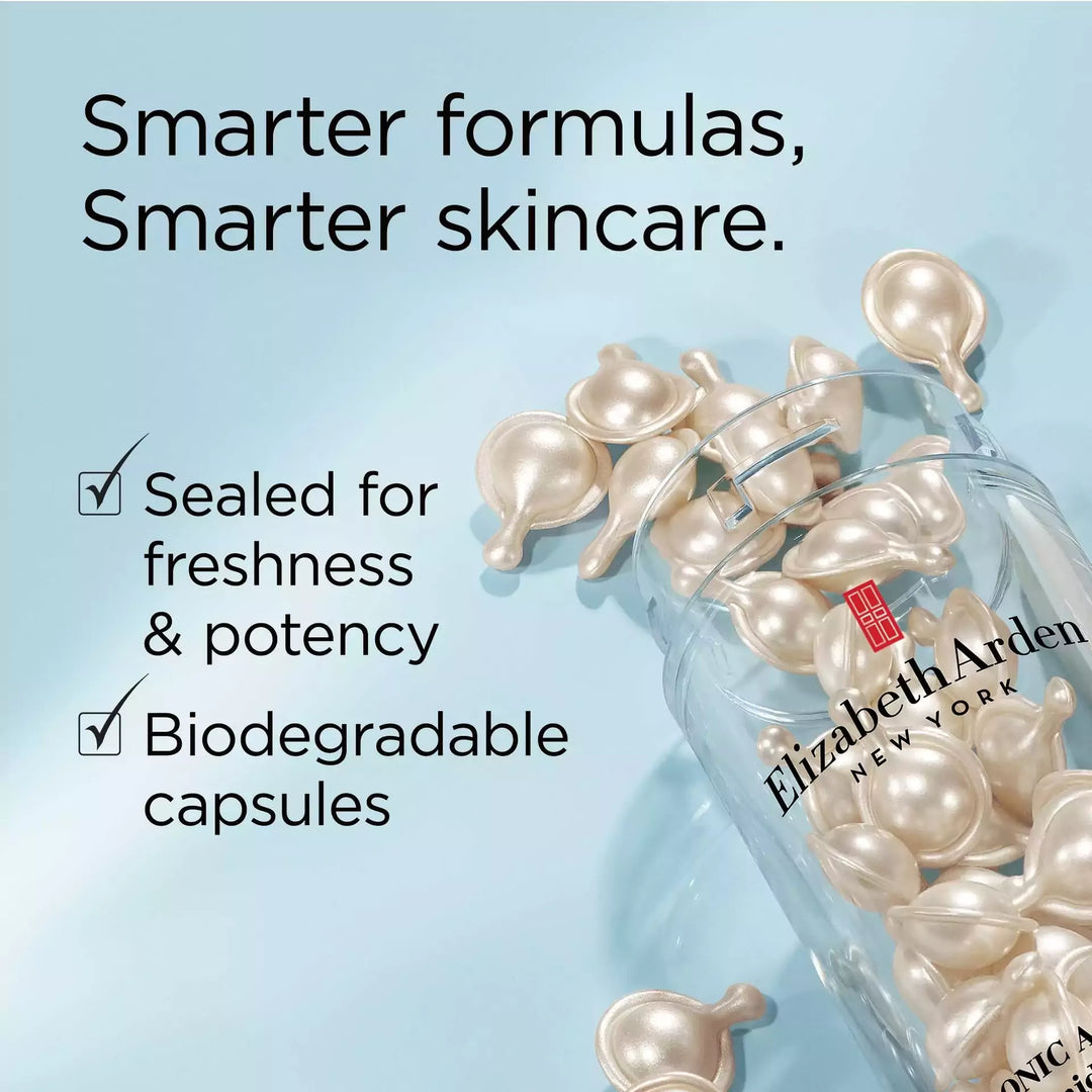 Smarter formulas, smarter skincare. Sealed for freshness and potency. Biodegradable capsules
