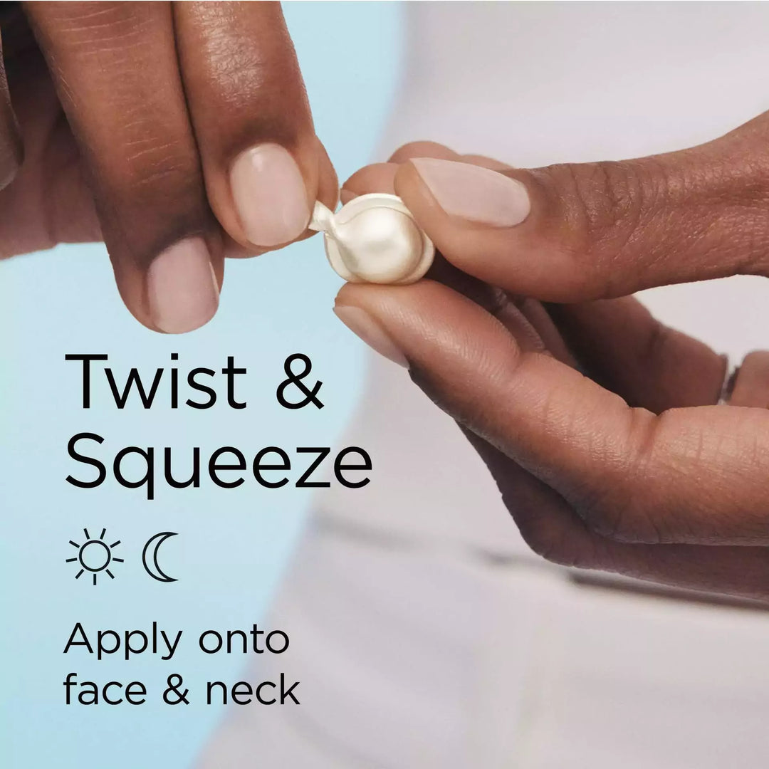 Twist and Squeeze to apply onto face and neck. For day and night time.