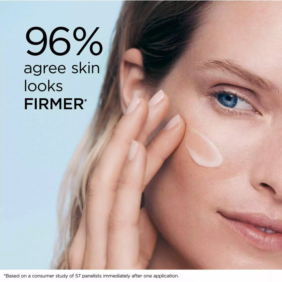 96% agree skin looks firmer* *Based on a consumer study of 57 panelists immediately after one application