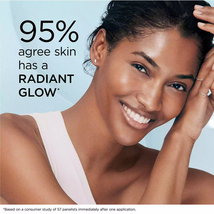 95% agree skin has a radiant glow* *Based on a consumer study of 57 panelists immediately after 1 application.