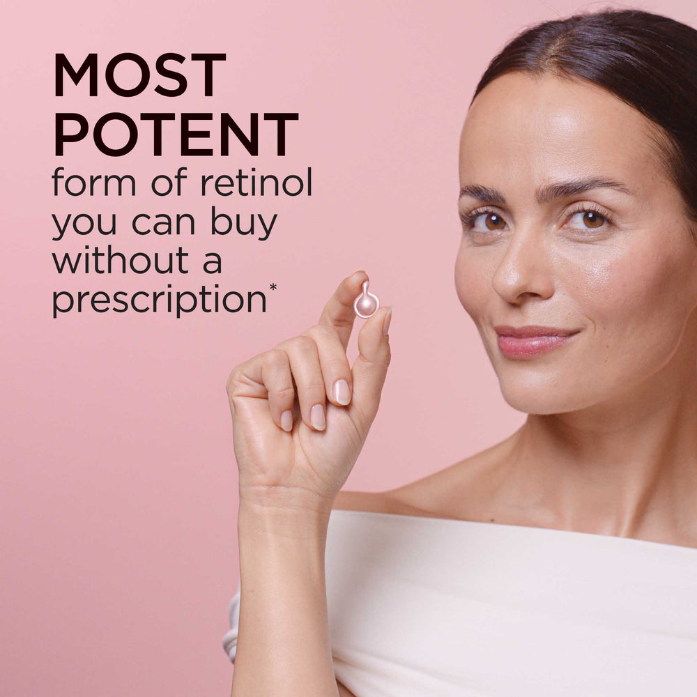 Retinol HPR Capsules is the most potent form of retinol you can buy without a prescription* *Based on the comparison  of the bioavailability of HPR compared to Retinol